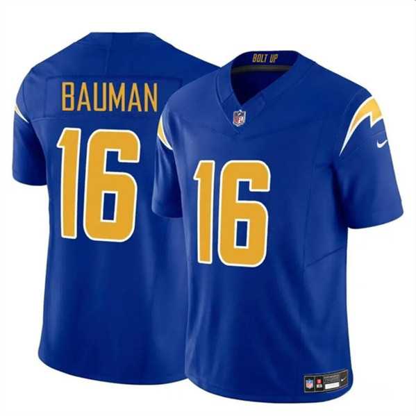 Men & Women & Youth Los Angeles Chargers #16 Casey Bauman Royal 2024 F.U.S.E. Vapor Limited Stitched Jersey,We sell and wholesale Men & Women & Youth Los Angeles Chargers #16 Casey Bauman Royal 2024 F.U.S.E. Vapor Limited Stitched Jersey on line form chian!